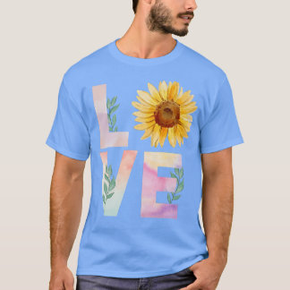 Watercolor Sunflower Lovers Premium T-Shirt
