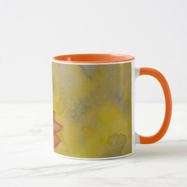 watercolor sunflower mug (Right)