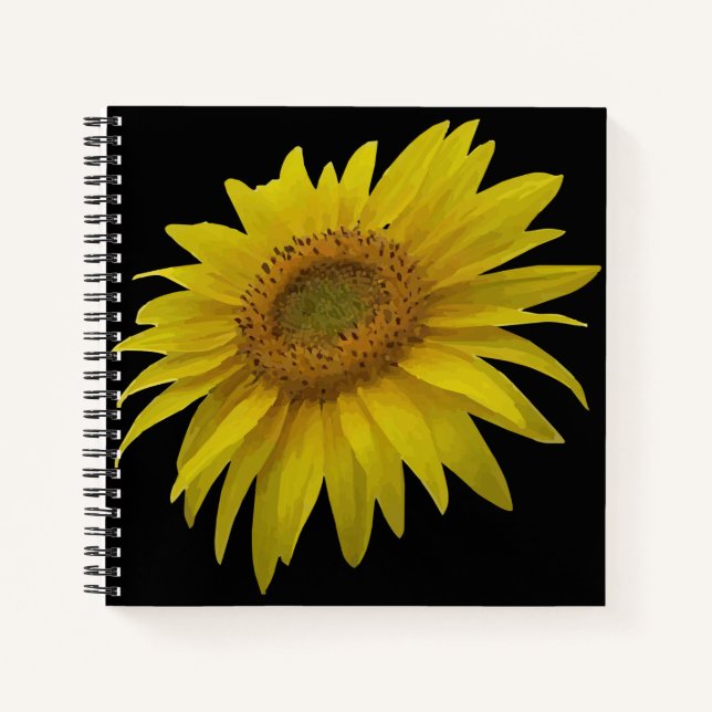 Watercolor sunflower notebook (Front)