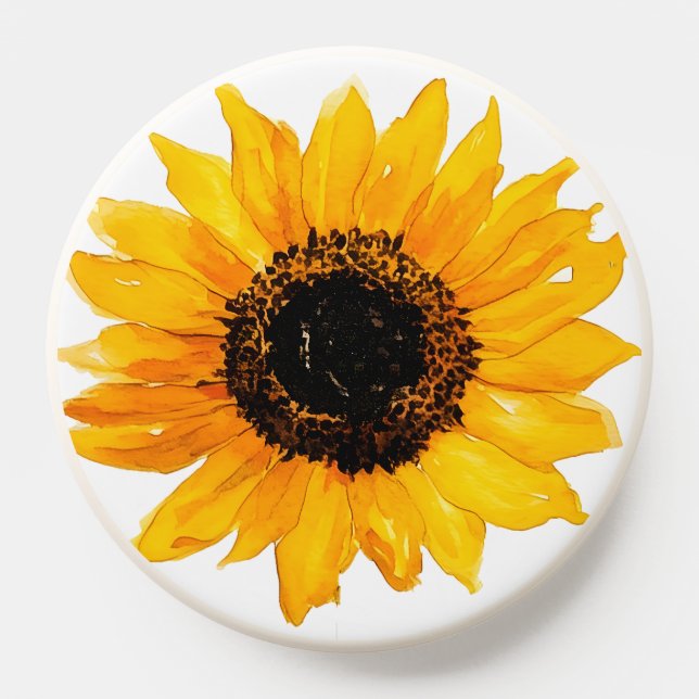Watercolor Sunflower PopSocket (Popsocket)