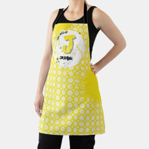 Watercolor Sunflower with Butterflies Like Yellow Apron