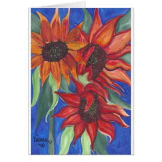 Watercolor Sunflowers Cards