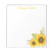Watercolor Sunflowers Personalized Stationery