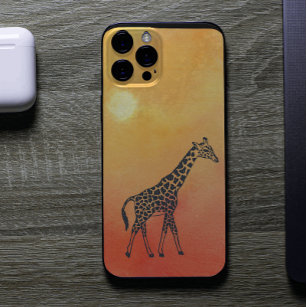 Watercolor Sunrise Giraffe iPhone 11 Pro Case