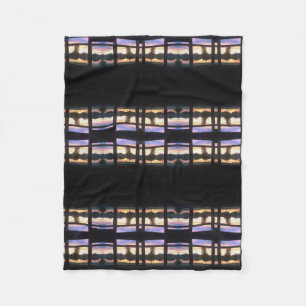 Watercolor Sunset Fleece Blanket