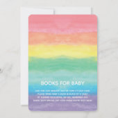 Watercolor Sunshine and Rainbow Baby Shower Invitation (Back)