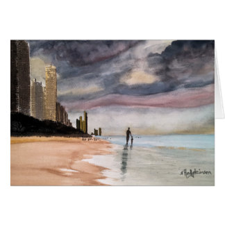 WATERCOLOR SURFERS PARADISE Queensland Australia Cards