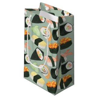 Watercolor Sushi Pattern