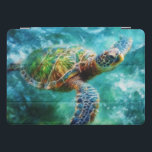 Watercolor Swimming Sea Turtle iPad Pro Cover<br><div class="desc">Elevate the protection of your iPad Pro with our Watercolor Swimming Sea Turtle iPad Pro Cover. This stylish and functional cover features a gracefully depicted sea turtle in delicate watercolors,  providing a perfect blend of artistic elegance and secure device defense.</div>