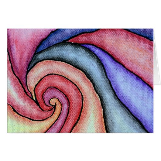 Watercolor Swirl Cards (Front Horizontal)