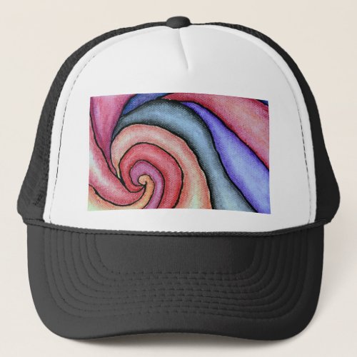 Watercolor Swirl Trucker Hat