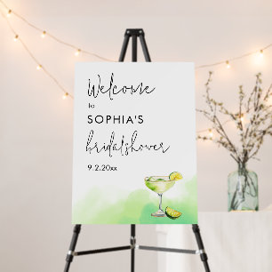 Watercolor Tacos & Tequila Bridal Shower Welcome  Foam Board