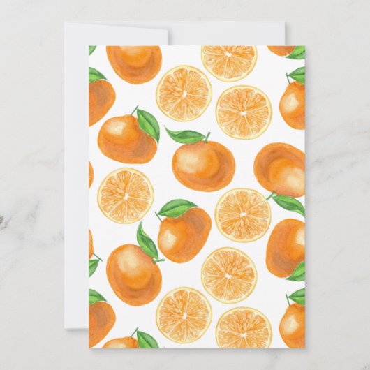Watercolor tangerines (Front)