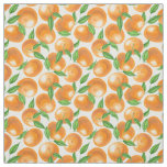 Watercolor tangerines fabric