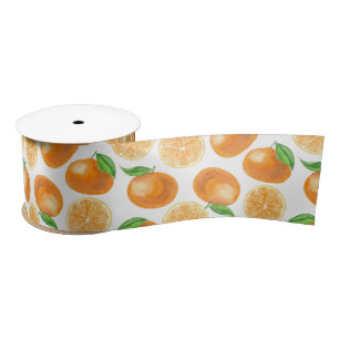 Peel & stick orange grosgrain awareness ribbons - 10 pack
