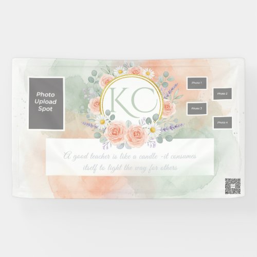 Watercolor Teacher Appreciation Photo Banner