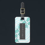 Watercolor Teal Sea Turtles on Swirly Stripes Luggage Tag<br><div class="desc">This artistic and cute hand painted teal watercolor sea turtles on swirly teal and white stripes is perfect for the trendy and stylish woman. Its summery and cool print is great for many occasions and gifts; for yourself, your family, or your friends. Enjoy this artsy and beachy design for your...</div>