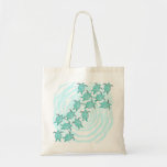 Watercolor Teal Sea Turtles On Swirly Stripes Tote Bag at Zazzle