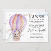 Watercolor Teddy Bear | Virtual Baby Shower Invitation (Front)