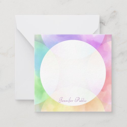 Watercolor Template Elegant Handwritten Monogram