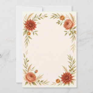 Watercolor Terracotta Save the Date