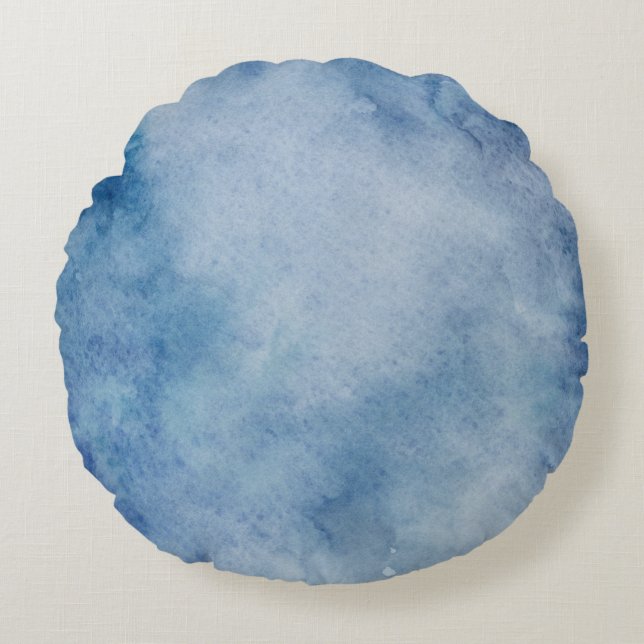 Watercolor texture background paint round pillow (Front)