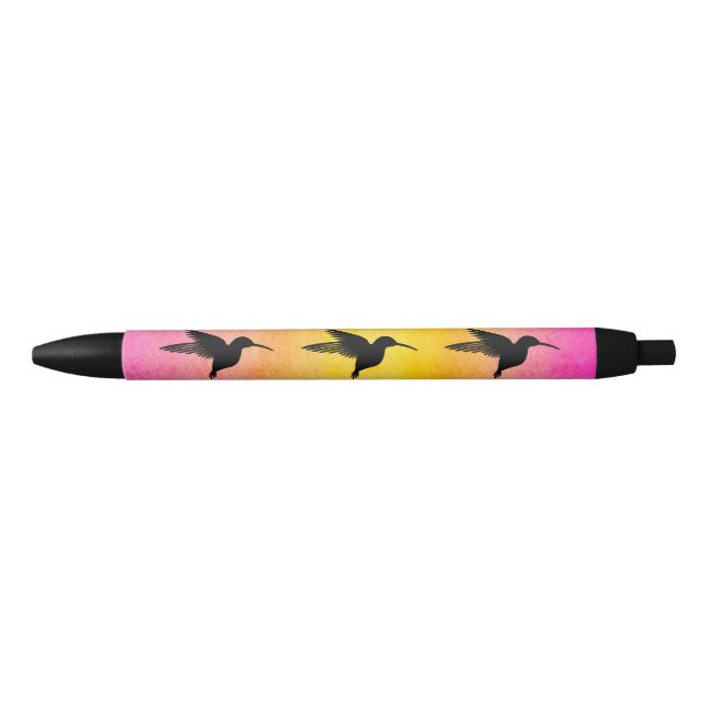 Watercolor Textured Hummingbird Colibri Pen (Front)