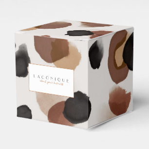 Watercolor Thank you Leopard print Favor Boxes