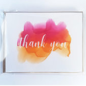 Watercolor Thank You Note Cards  (Front)