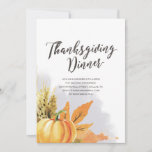Watercolor Thanksgiving Invitation at Zazzle