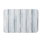 Watercolor Thin Stripes, Slate Blue, Gray, White