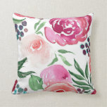 Watercolor Throw Pillow