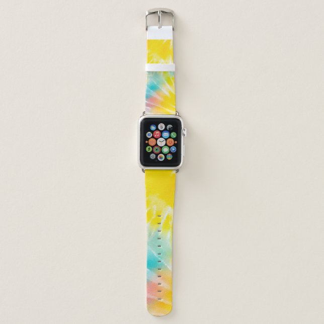 Watercolor Tie Dye  Apple Watch Band (Front)