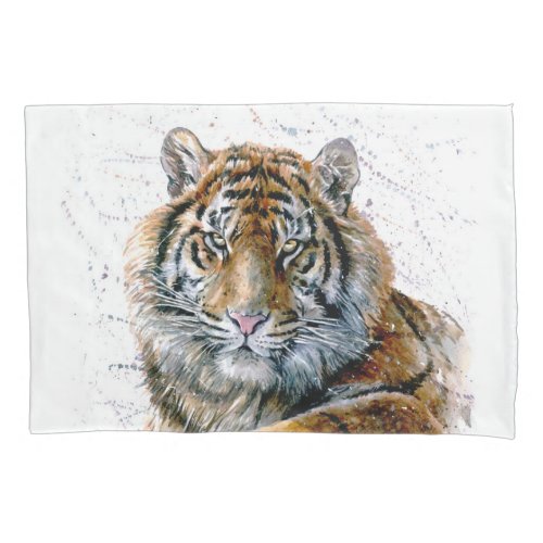 Watercolor Tiger 1 side Pillowcase