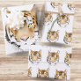 Watercolor Tiger Head Animal Wrapping Paper Sheets