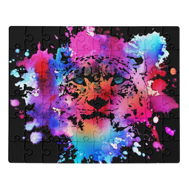 Watercolor Tiger Head Jigsaw Puzzle (Puzzle Horizontal)