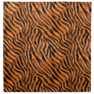 Watercolor Tiger Print Cloth Napkin