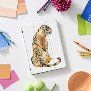 Watercolor Tiger Sitting iPad Pro Cover