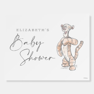 Watercolor Tigger Baby Shower Foam Board