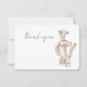 Watercolor Tigger Baby Shower Thank You Invitation (Front)