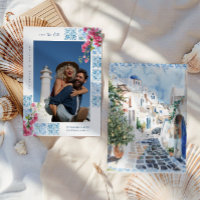 Watercolor Tiles | Greece Wedding Photo