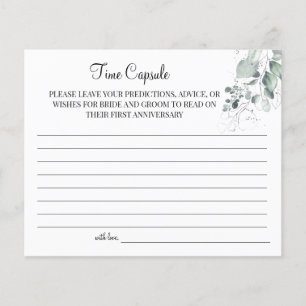 Watercolor Time Capsule wedding anniversary card Flyer