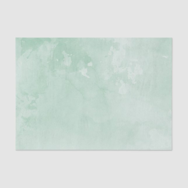 Watercolor Tissue Paper | Mint Green (Front)