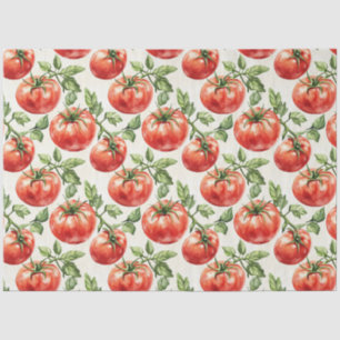 Watercolor Tomato Pattern Tissue Paper