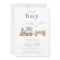 Watercolor Train Baby Shower Invitation