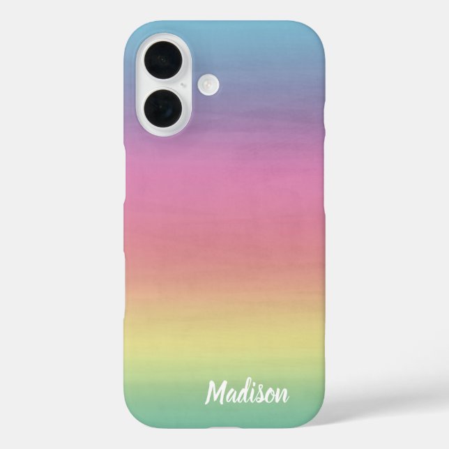 Watercolor Tranquility | Personalized Case-Mate iPhone Case (Back)