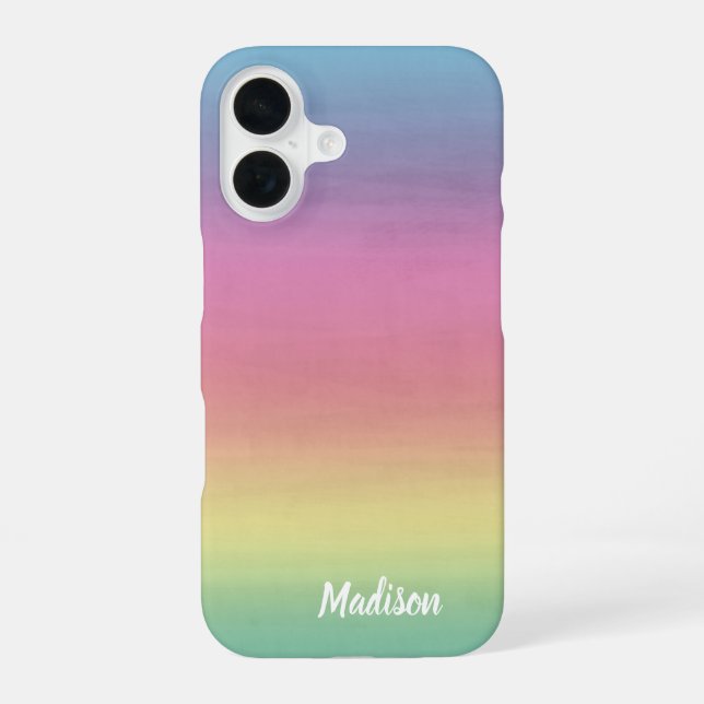 Watercolor Tranquility | Personalized Iphone Case (Back)