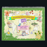 Watercolor Travel Calendar Around the World 2026<br><div class="desc">An artist traveled around the world, filling her journal with watercolors and hand-lettering. Charming pages depict faraway places like China, the Amazon, and Bali, which are just some of the places you'll read about each month in "Around the World in Artsy Ways." This unusual calendar is a very special gift...</div>