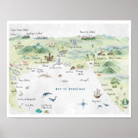 Watercolor Travel Postcard | Puerto Vallarta