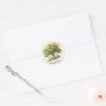 Watercolor tree. Arbor day Environment and ecology Classic Round ...